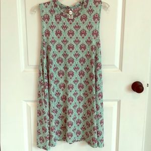 High neck sleeveless dress
